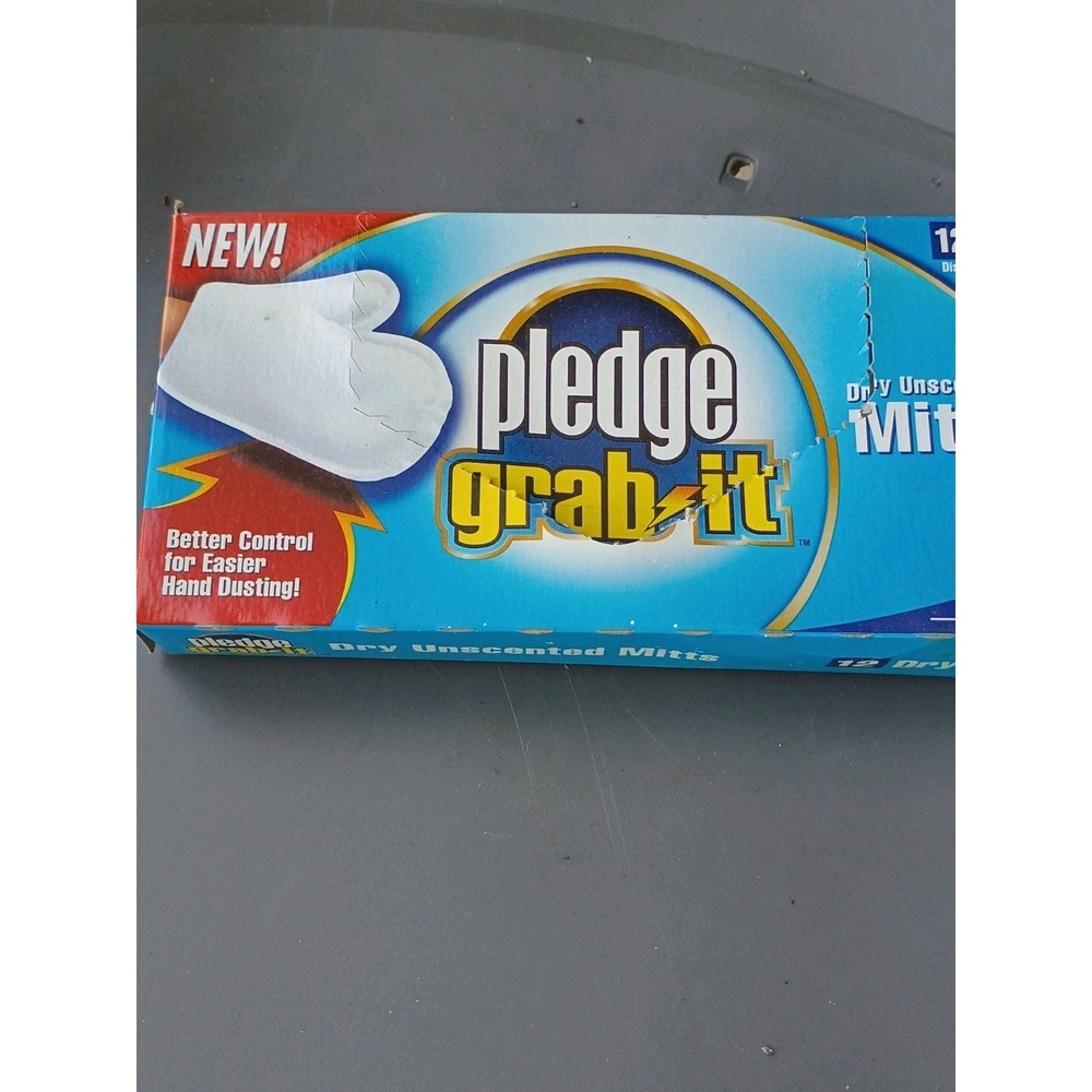 Pledge Grab It 12 Ct Dry Unscented Disposable Hand Dusting Mitts Gloves